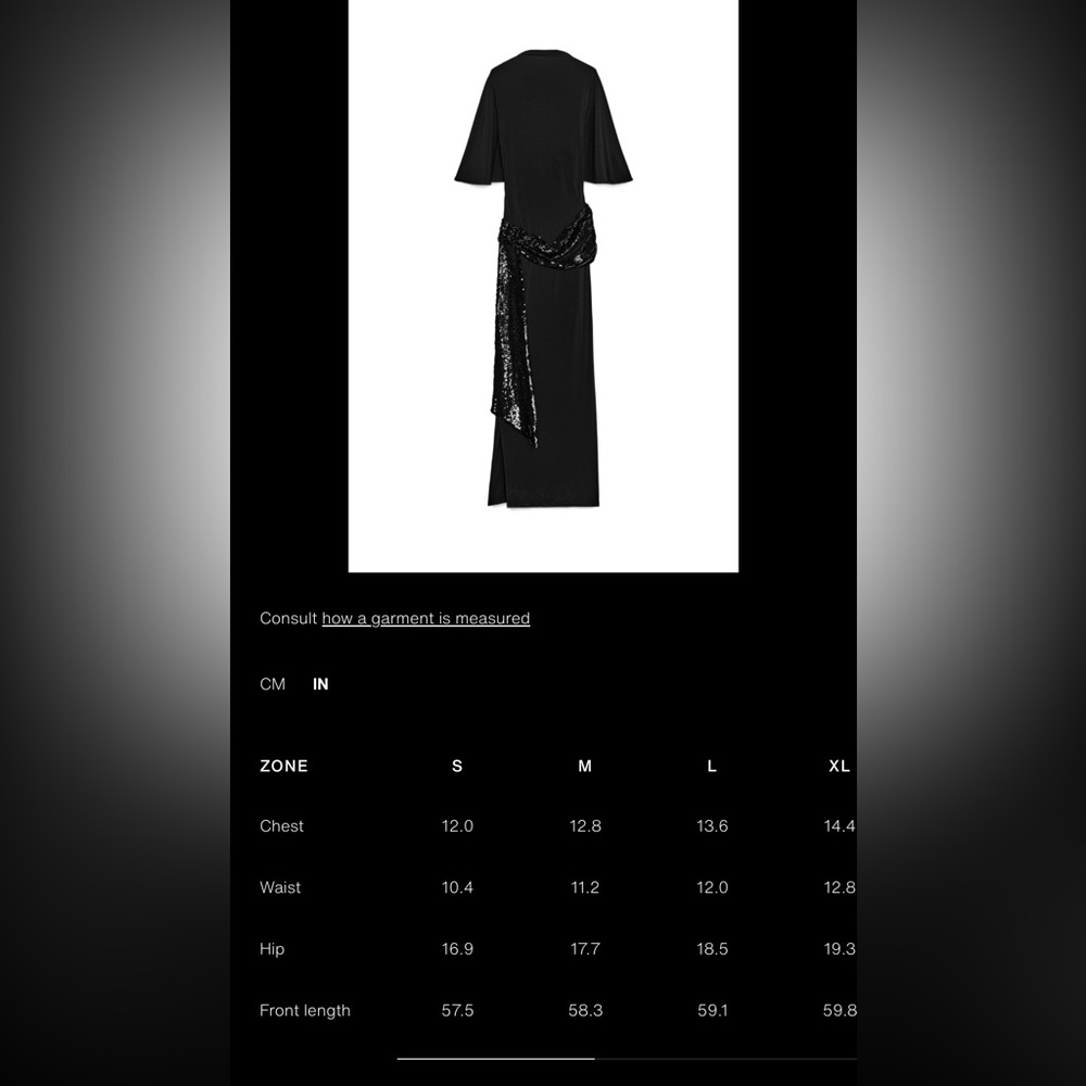 ZARA CUMMERBUND MIDI DRESS - Picture 17 of 17